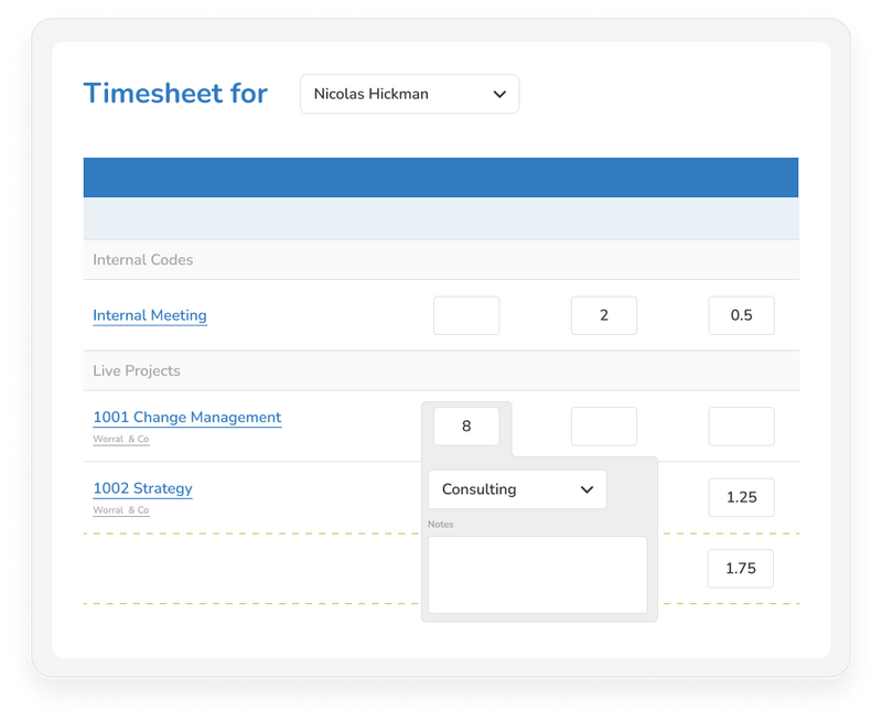 Time Tracking for Consultants CMap